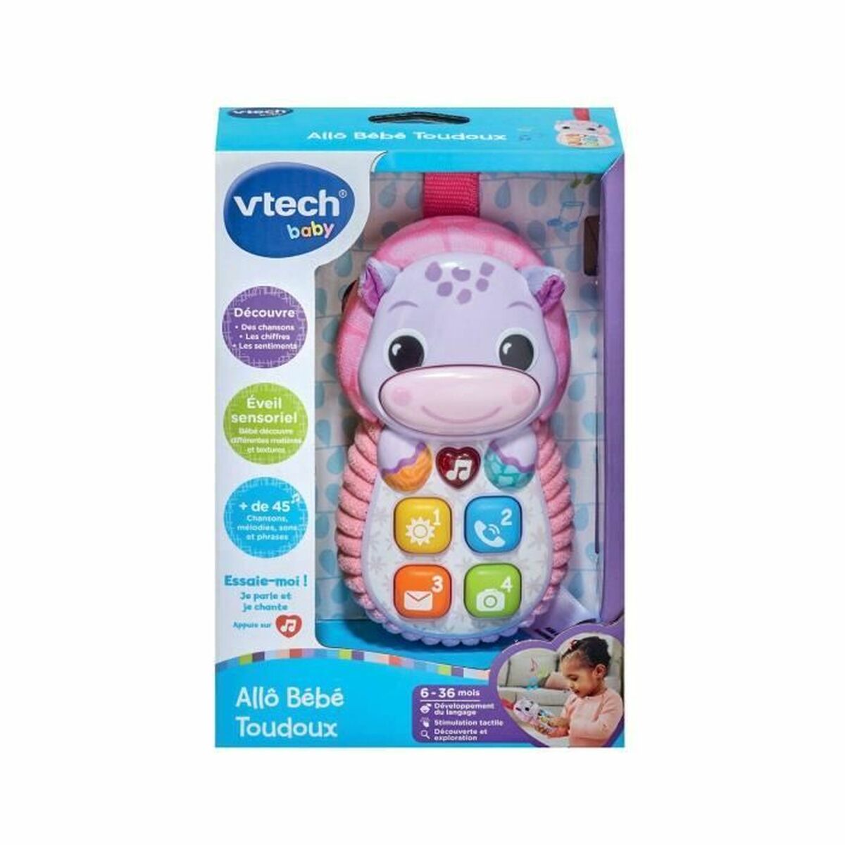 Pædagogisk spil Vtech Baby Allô Bébé Todoux (FR) Pink